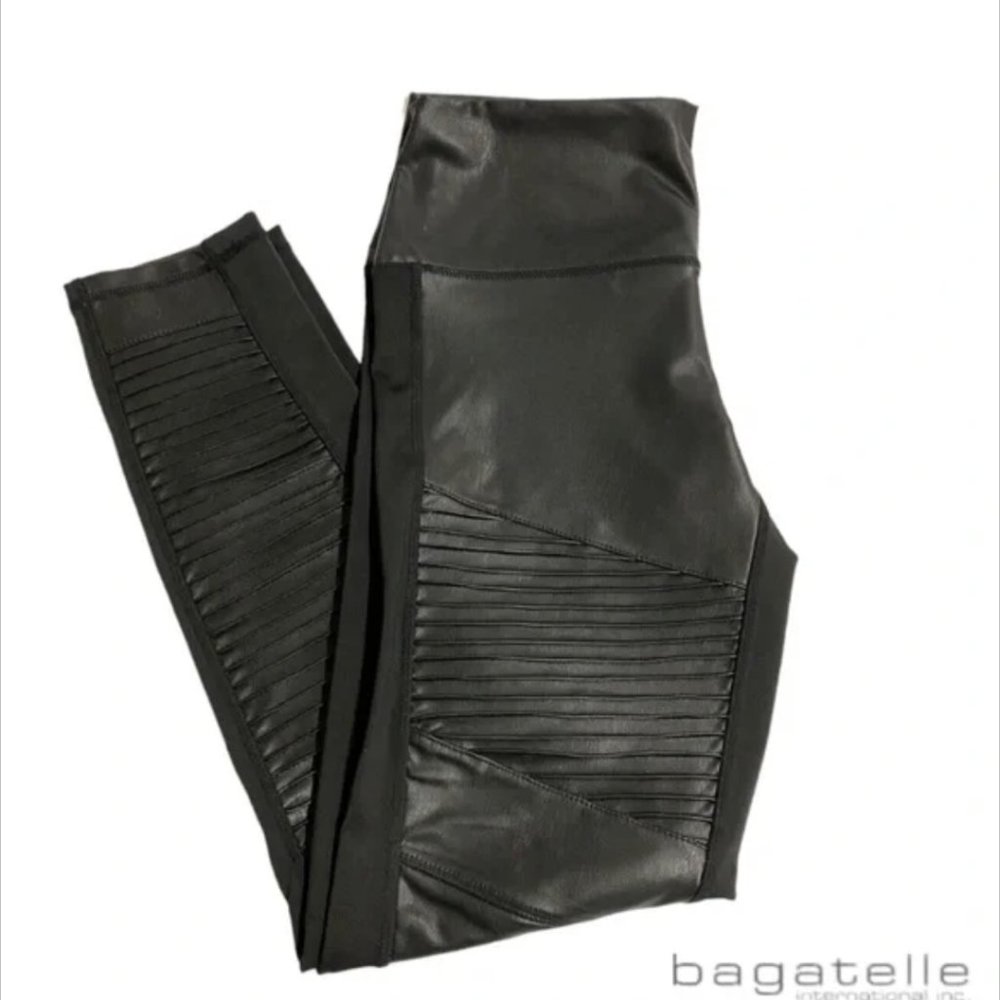 Bagatelle Leather Moto Leggings